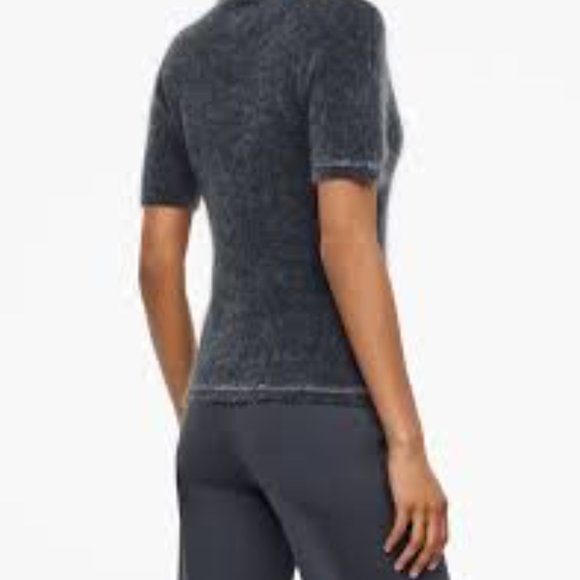 Sarah Pacini Purple Sweater - short sleeve mock neck - Picture 10 of 11